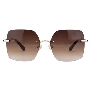 GLAS Billie Gold Rimless Sunglasses 1.5 + v:6073123 GLAS Billie Gold Rimless Sunglasses 1.5 + v:6073123