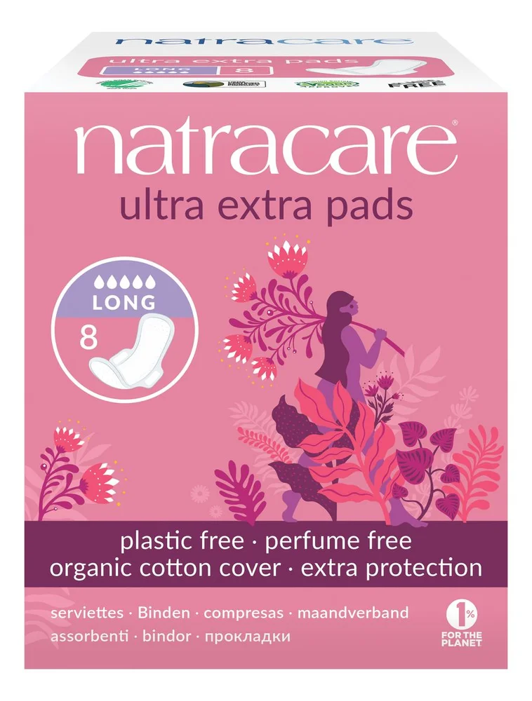Natracare Ultra Extra Bind Long – 8 stk. v:8114473 Natracare Ultra Extra Bind Long – 8 stk. v:8114473
