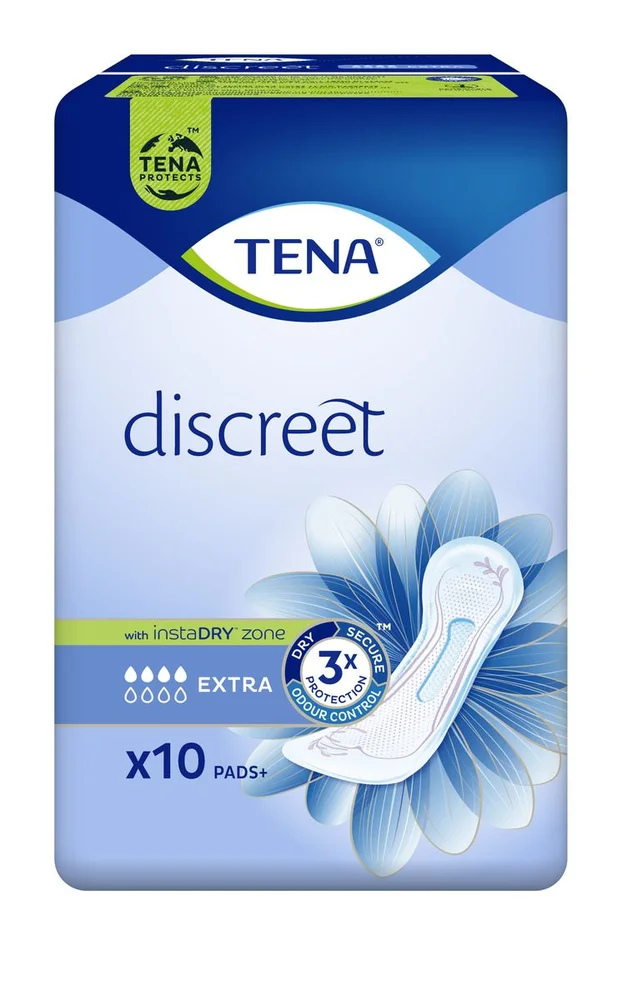 TENA Discreet Extra Inkontinensbind – 10 stk. v:6231301 TENA Discreet Extra Inkontinensbind – 10 stk. v:6231301