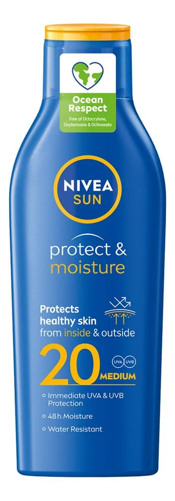 Nivea Sun Protect & Moisture Lotion SPF 20 - 200 ml. v:3206903