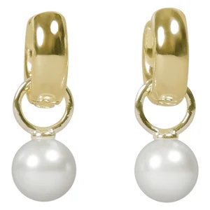 Snö Of Sweden Largo Pearl Pendant Chunky Ring Ear Gold Onesize v:2520102 Snö Of Sweden Largo Pearl Pendant Chunky Ring Ear Gold Onesize v:2520102