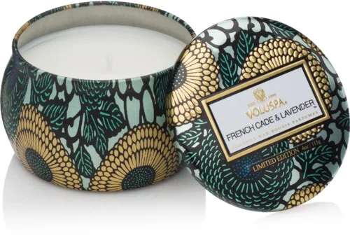 Voluspa French Cade & Lavender Decorative Tin Candle 25h 113 g v:9243088 Voluspa French Cade & Lavender Decorative Tin Candle 25h 113 g v:9243088