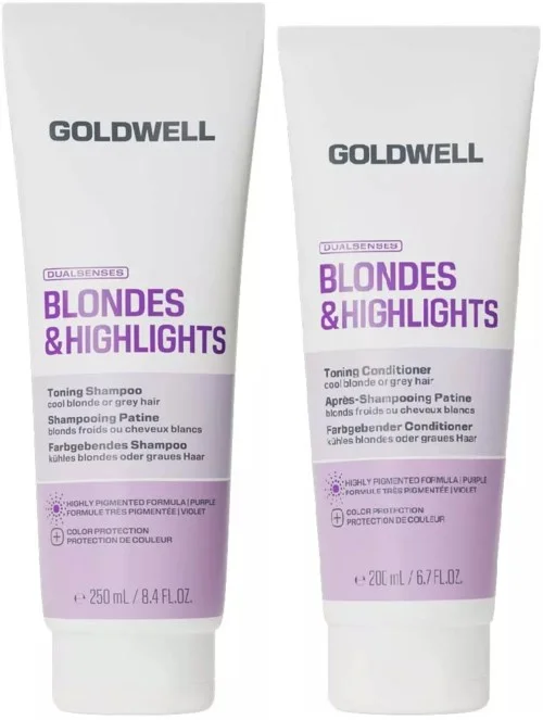 Goldwell Dualsenses Blondes & Highlights Bundle Toning Shampoo 250 ml & Conditioner 200 ml v:9031887 Goldwell Dualsenses Blondes & Highlights Bundle Toning Shampoo 250 ml & Conditioner 200 ml v:9031887