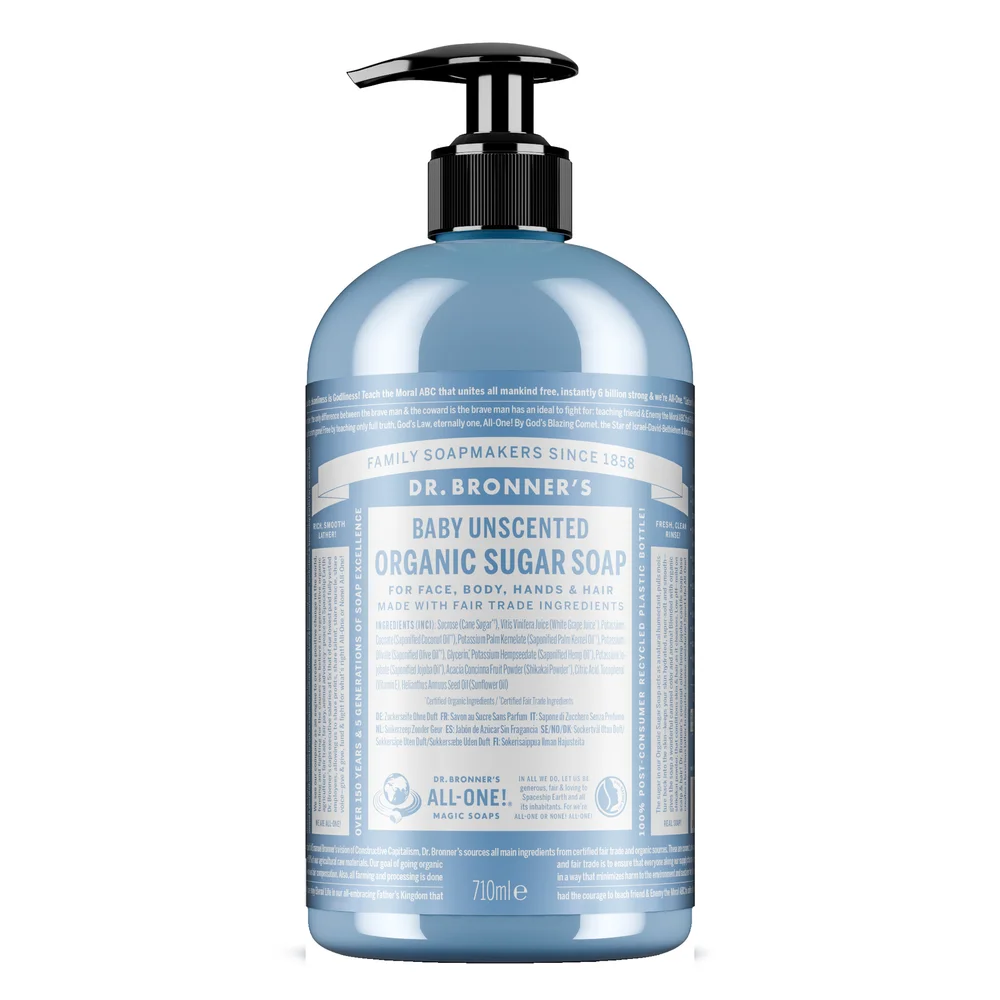 Baby Unscented Organic Sugar Soap 710 ml – Dr. Bronner’s v:8124892 Baby Unscented Organic Sugar Soap 710 ml – Dr. Bronner’s v:8124892