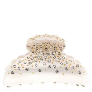 DARK Crystal Hair Claw Large White v:7061637 DARK Crystal Hair Claw Large White v:7061637