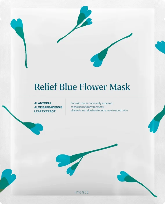 HYGGEE Relief Blue Flower Mask v:4223969 HYGGEE Relief Blue Flower Mask v:4223969