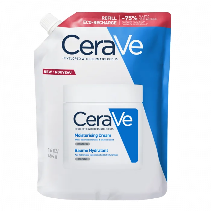 CeraVe Moisturising Cream Refill 454 g – rik fuktighetskrem i miljøvennlig refill v:3186523