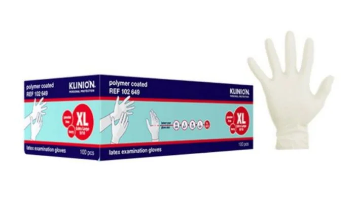Klinion hanske lateks kort str XL 100 stk v:4596428 Klinion hanske lateks kort str XL 100 stk v:4596428