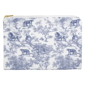 DARK Canvas Pouch Country Blue Savannah Pattern v:7595155 DARK Canvas Pouch Country Blue Savannah Pattern v:7595155