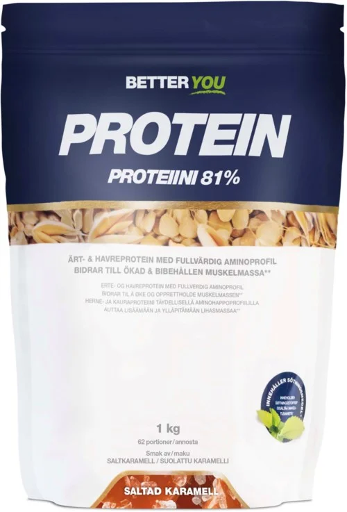 Better You Ärt- och havreprotein Salted Caramel 1000 g v:2151140