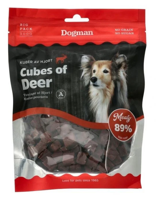 Dogman Kuber med hjort 300g v:5650573