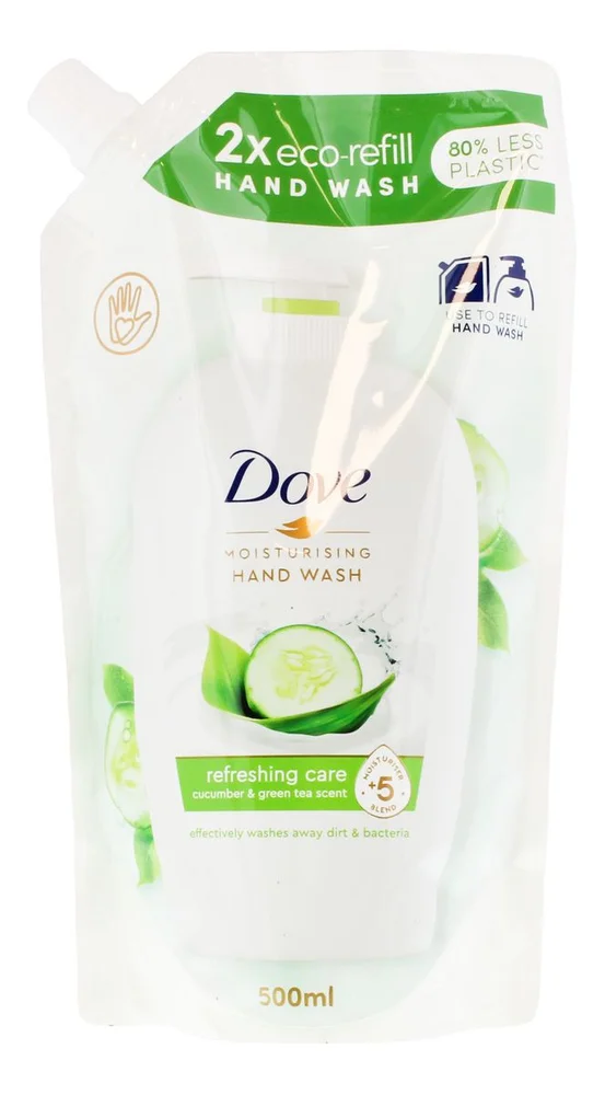 Dove Caring Hand Wash Cucumber & Green Tea Refill - 500 ml. v:7574773