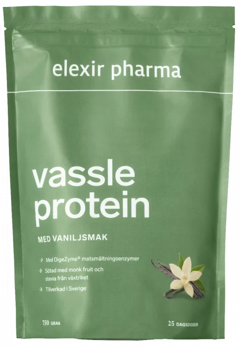 Elexir Pharma Vassleprotein vanilje 750 g | myseprotein v:9396793