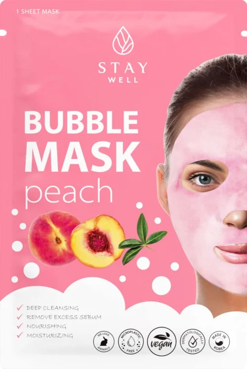 Stay Well Deep Cleansing Bubble Mask Peach 1 pcs 20 g v:2871382