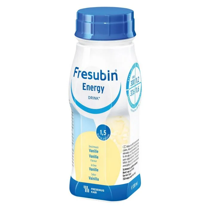Fresubin Energy Drink næringsdrikk vaniljesmak 4×200 ml v:2265604 Fresubin Energy Drink næringsdrikk vaniljesmak 4×200 ml v:2265604