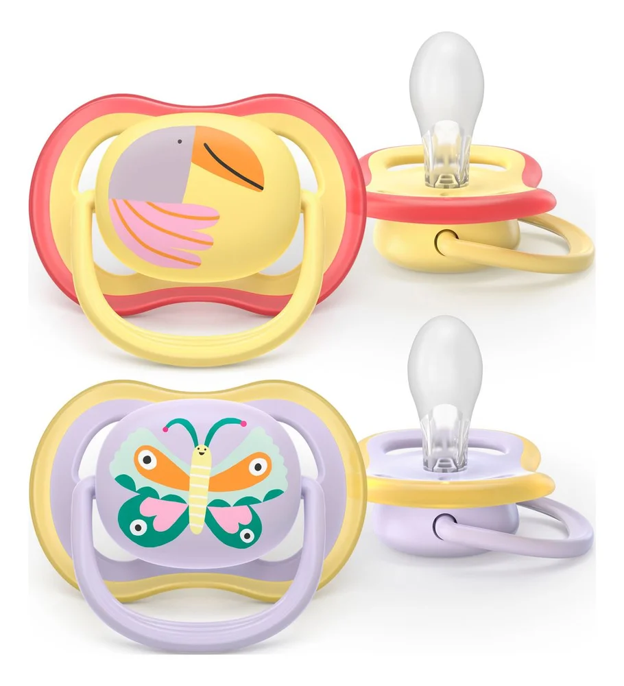 Philips Avent Smokk Ultra Air 0-6 m - gul, lilla - 2 stk. v:1118692
