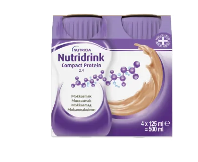Nutridrink Compact Protein 2,4 kcal mokkasmak 4x125 ml v:2930197