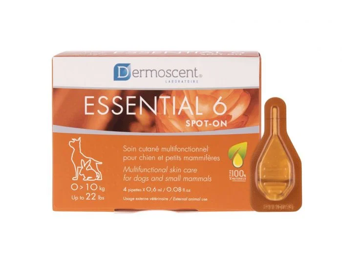 Dermoscent Essential 6® Spot-on for hund & små kjæledyr 0-10 kg 4 x 0,6 ml v:5925448 Dermoscent Essential 6® Spot-on for hund & små kjæledyr 0-10 kg 4 x 0,6 ml v:5925448