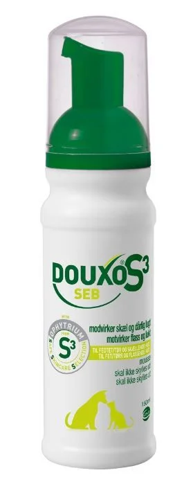 Douxo S3 SEB Mousse til hund og katt 150 ml v:2219319 Douxo S3 SEB Mousse til hund og katt 150 ml v:2219319