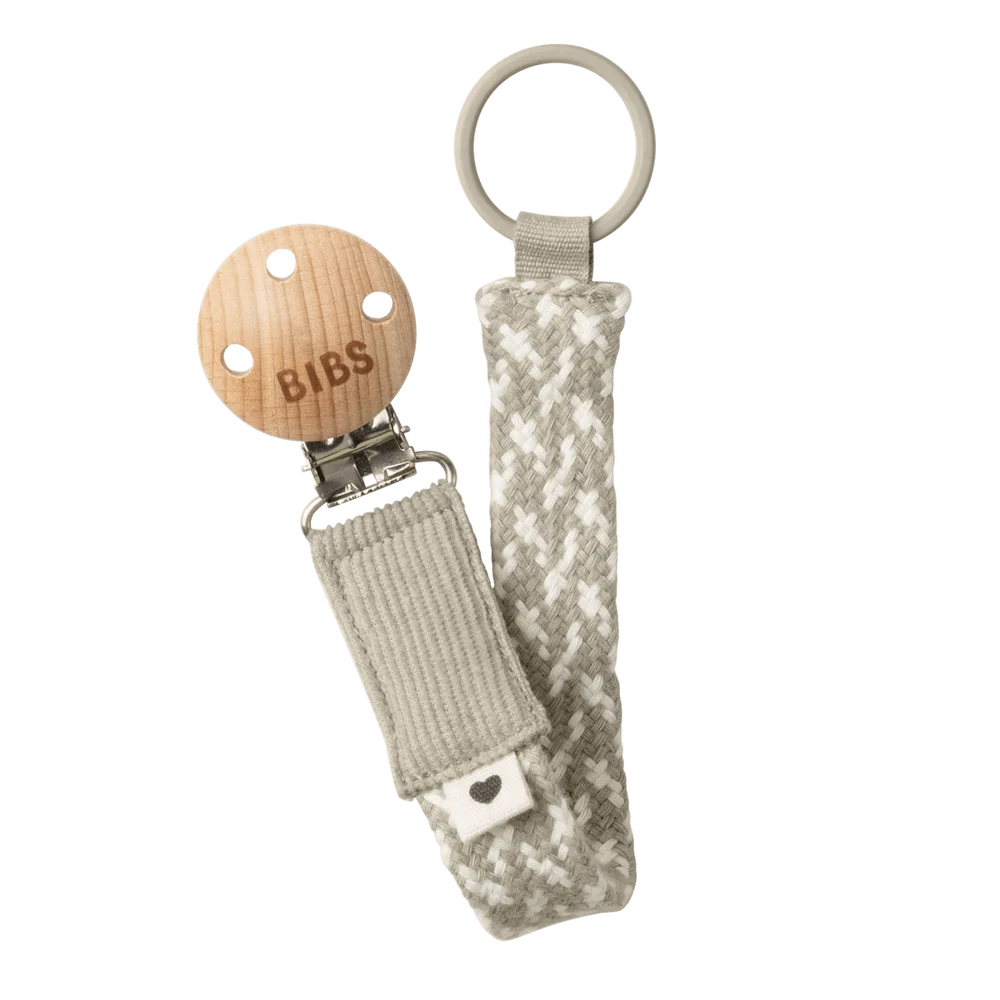 BIBS Pacifier Braid – Sand/Ivory v:8906041 BIBS Pacifier Braid – Sand/Ivory v:8906041