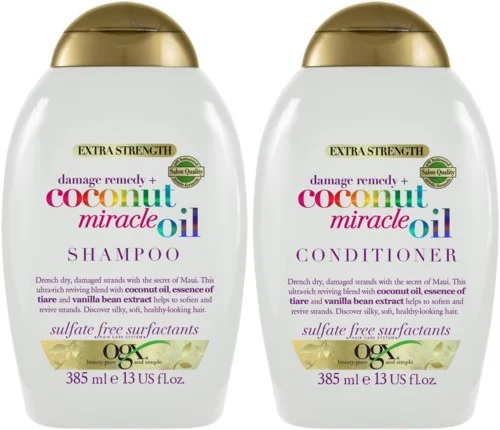 Ogx Coconut Miracle Oil Shampoo 385 ml & Conditioner 385 ml v:7797392 Ogx Coconut Miracle Oil Shampoo 385 ml & Conditioner 385 ml v:7797392