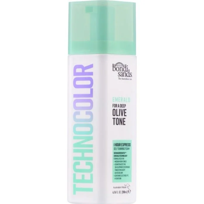 Bondi Sands Technocolor 1 Hour Express Self Tanning Foam Emerald Olive Tone 200 ml v:4868411