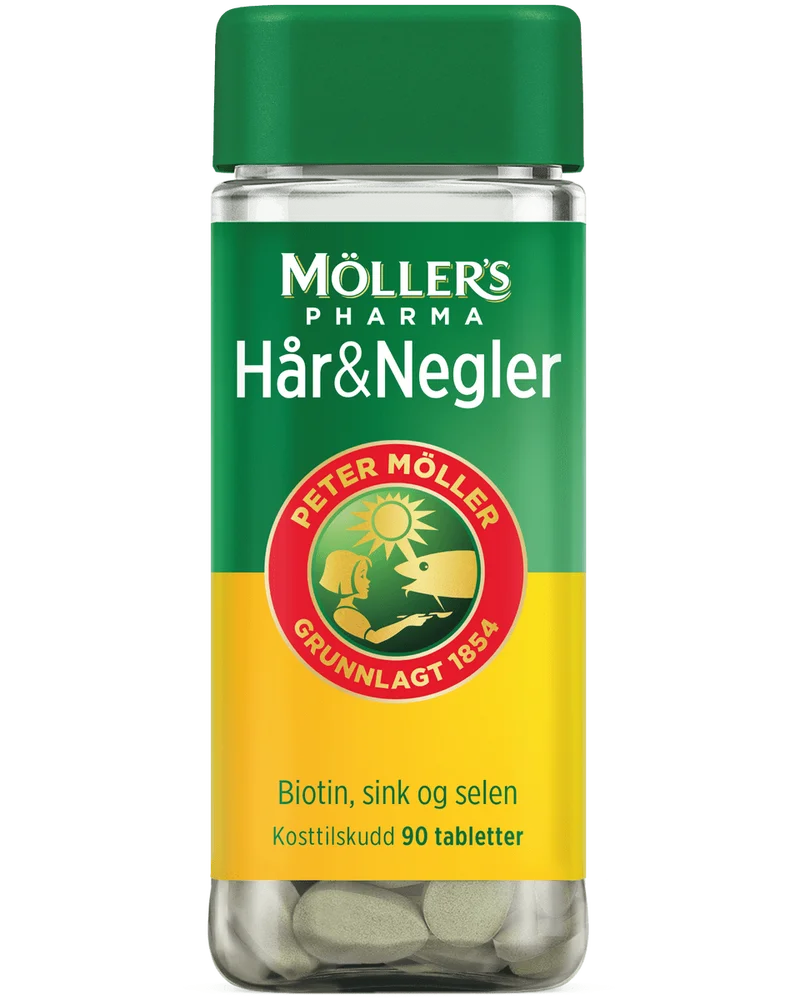 Møllers Pharma Hår & negler tabletter – 90 stk v:2054708 Møllers Pharma Hår & negler tabletter – 90 stk v:2054708