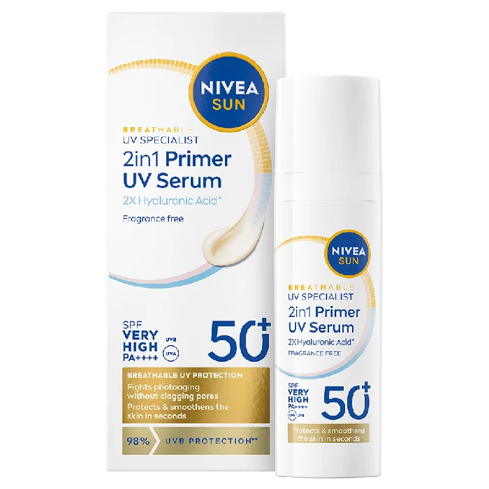 NIVEA Sun 2in1 Primer Daily UV Serum SPF50+ 30 ml v:2220262
