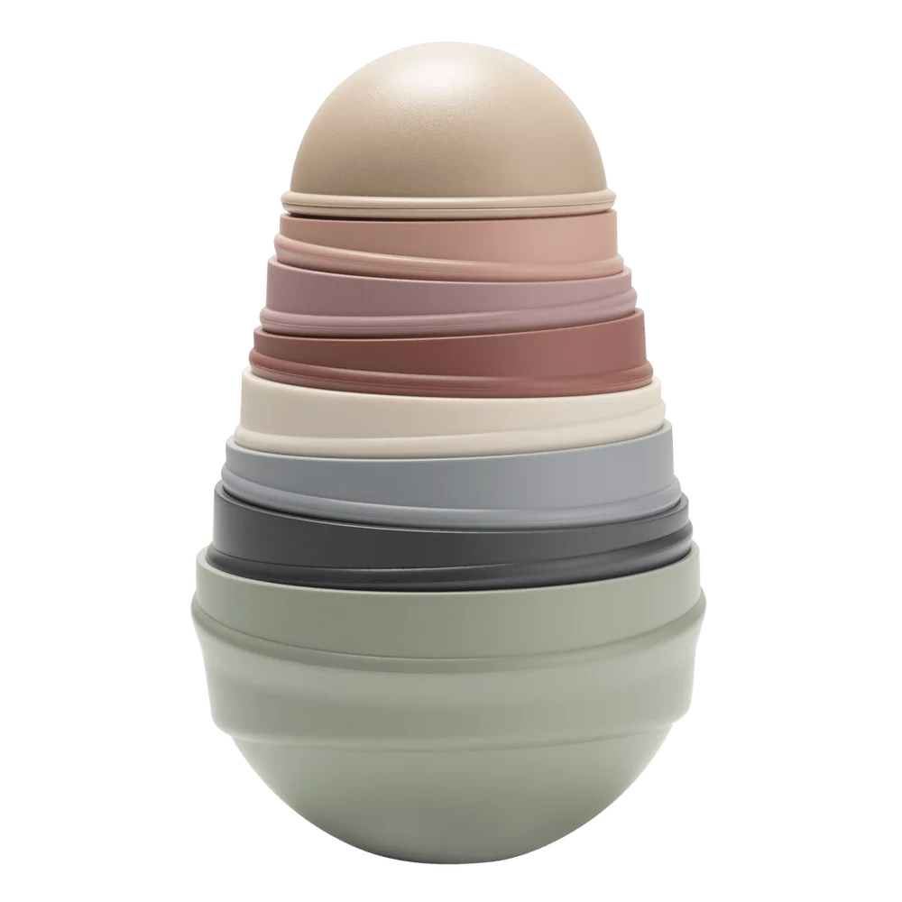 BIBS Wobbly Tower – Pastel Rainbow v:4528965