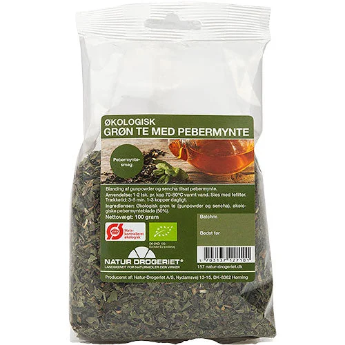 grønn te med peppermynte Økologisk v:4383690