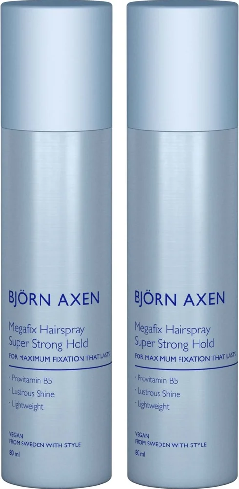 Björn Axén Megafix Hairspray 80 ml x 2 v:2834591 Björn Axén Megafix Hairspray 80 ml x 2 v:2834591