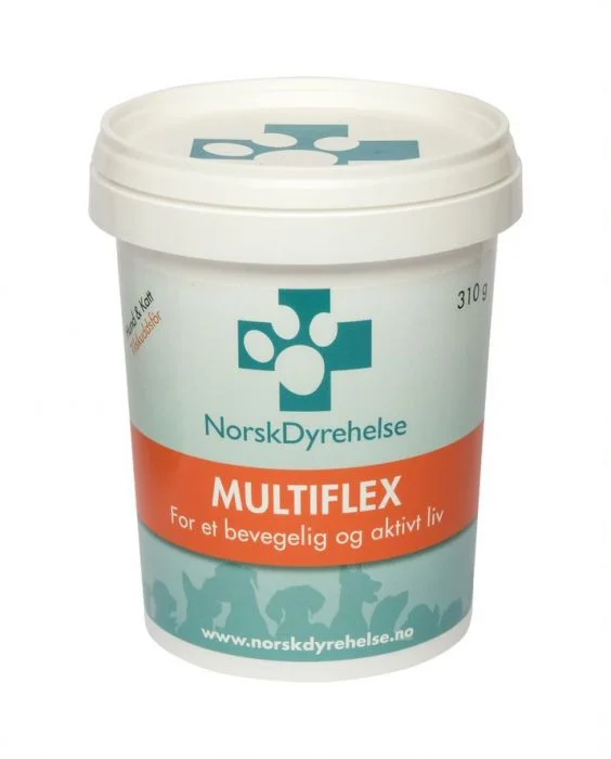 Norsk Dyrehelse MultiFlex fôrtilskudd pulver hund og katt 310 g v:7342940