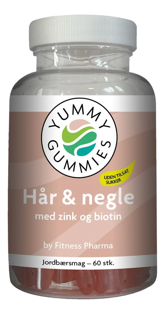 Yummy Gummies by Fitness Pharma Hår og Negler - 60 stk. v:3953722