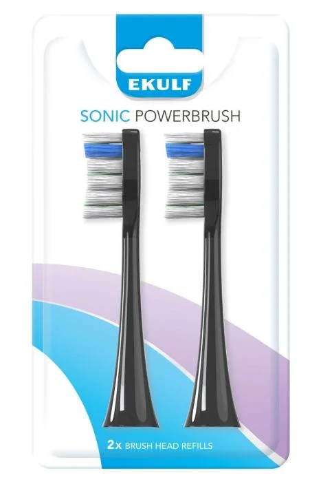EKULF Sonic PowerBrush Black Refill 2 stk – børstehoder v:1067663 EKULF Sonic PowerBrush Black Refill 2 stk – børstehoder v:1067663