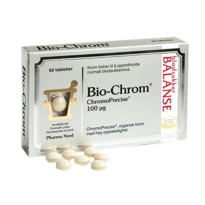 Pharma Nord Bio-Chrom ChromoPrecise 100 mcg tabletter 60 stk v:7092961 Pharma Nord Bio-Chrom ChromoPrecise 100 mcg tabletter 60 stk v:7092961