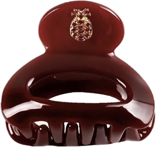 Ia Bon Small Hair Claw Burgundy v:9301327