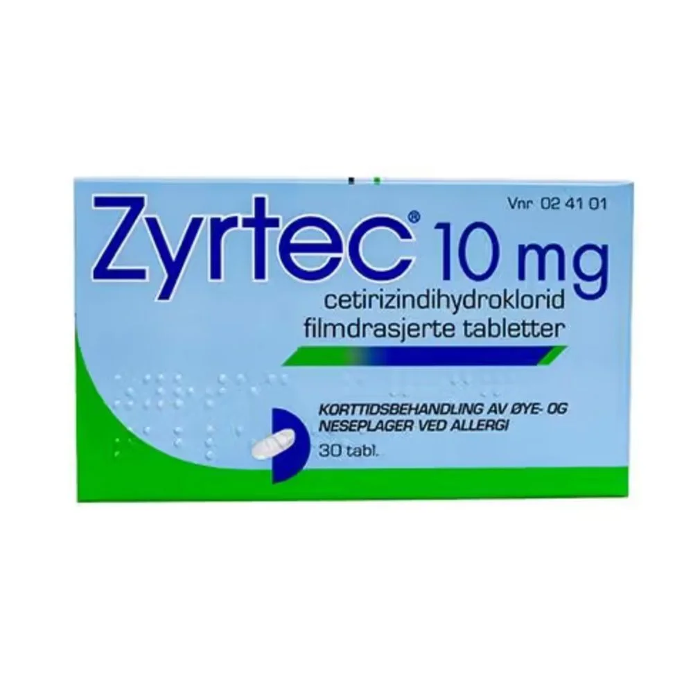 Zyrtec tabletter 10 mg – 30 tabletter v:3801551