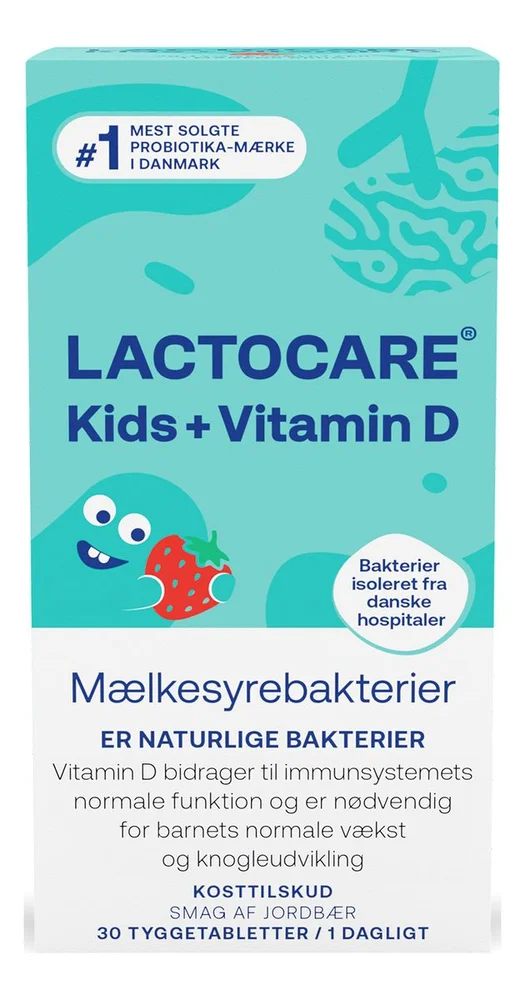 Lactocare Kids + D – 30 tyggetabl. v:1790176 Lactocare Kids + D – 30 tyggetabl. v:1790176