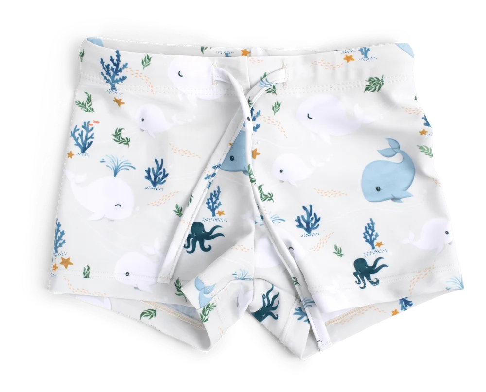 Filibabba Badeshorts 1-2 år Orla – Christian’s Whale Tales – 1 stk. v:1966068