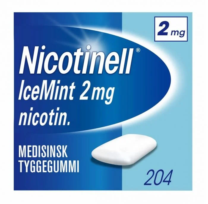 Nicotinell 2 mg tyggegummi icemint 204 stk v:1948923