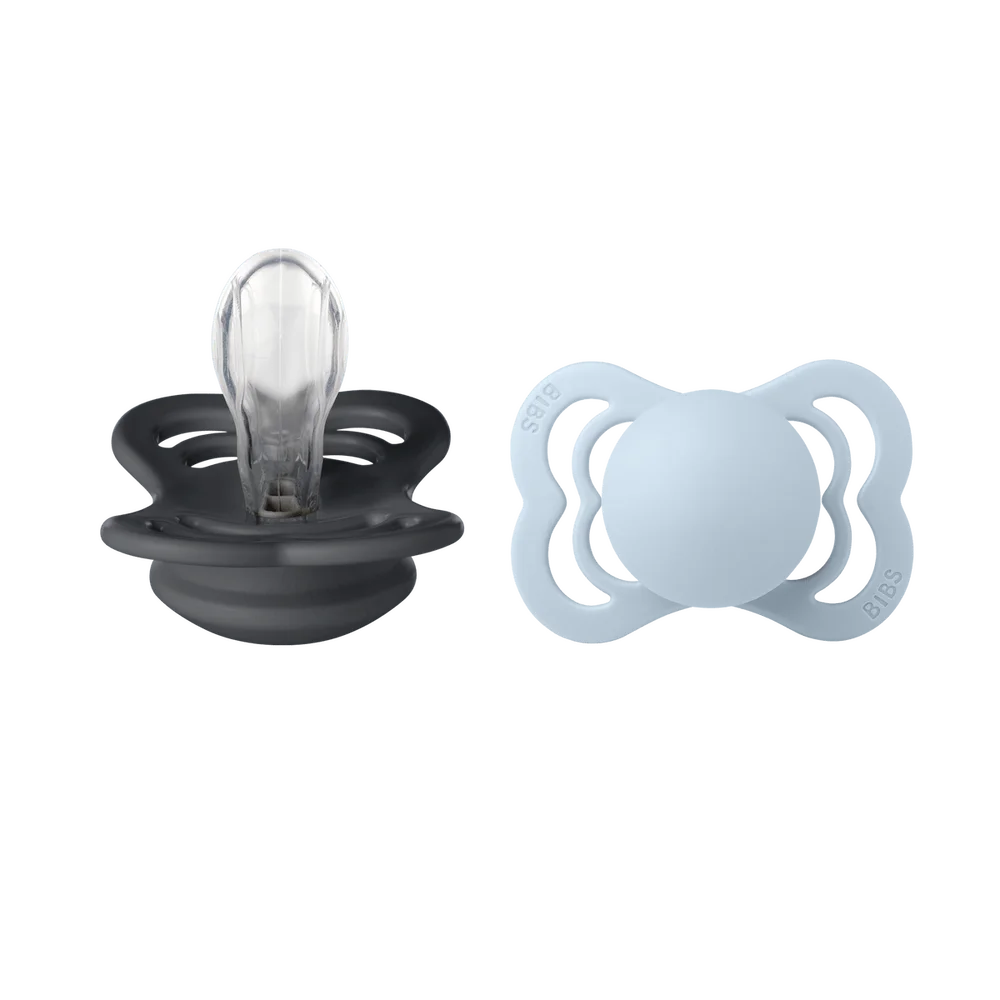 BIBS Supreme Silicone Iron/Baby Blue 2 pak – Flere størrelser v:2526490 BIBS Supreme Silicone Iron/Baby Blue 2 pak – Flere størrelser v:2526490