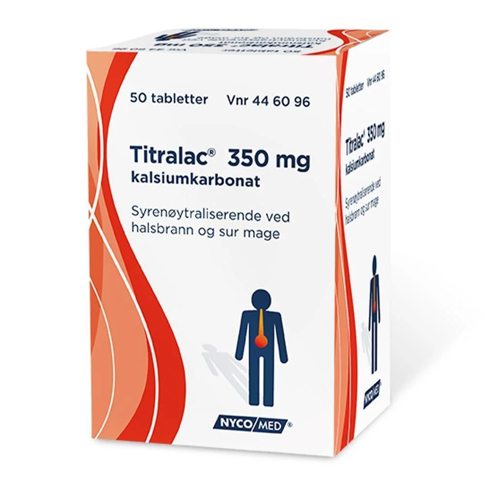 Titralac tabletter 350mg – 50 stk v:6953035 Titralac tabletter 350mg – 50 stk v:6953035