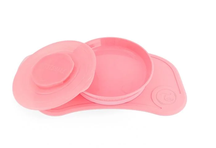 Twistshake Sugematte Mini + Plate Pastel Rosa v:7372278
