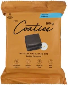 Pure Coaties Havrebiter Salt Karamell 160g v:1619951 Pure Coaties Havrebiter Salt Karamell 160g v:1619951