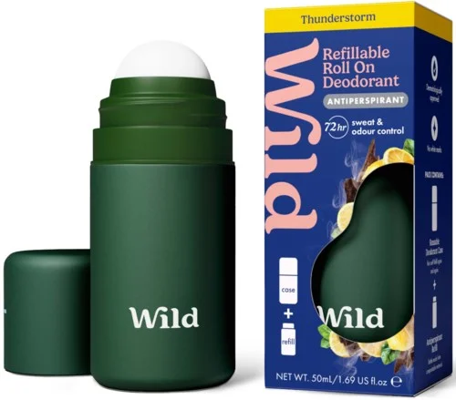 Wild Antiperspirant Roll On Forest Green Case Thunderstorm 50 ml v:7585760