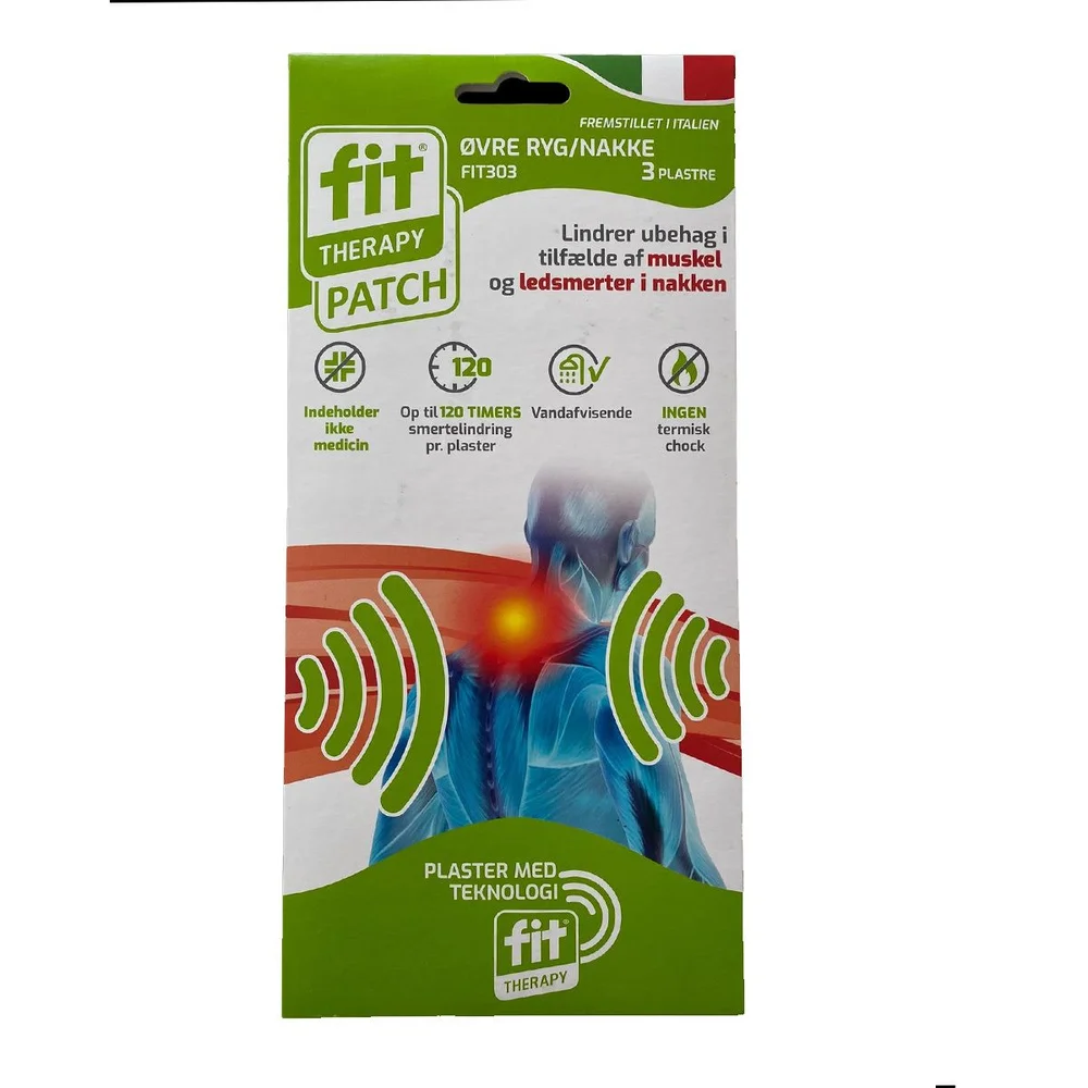 Fit Smerteplaster Øvre rygg/nakke – 3 stk v:8989220 Fit Smerteplaster Øvre rygg/nakke – 3 stk v:8989220