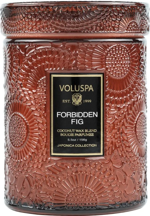 Voluspa Forbidden Fig Mini Glass Jar v:8654705 Voluspa Forbidden Fig Mini Glass Jar v:8654705