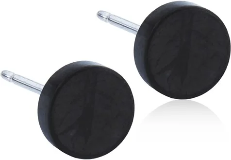 Blomdahl Black Titanium Puck 8mm v:5336206 Blomdahl Black Titanium Puck 8mm v:5336206