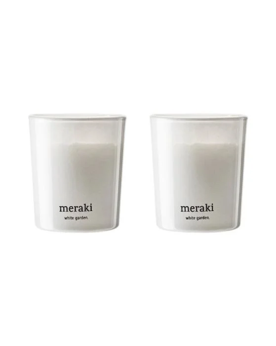 Meraki Duftlys White Garden 60 gram 2 stk v:6612287 Meraki Duftlys White Garden 60 gram 2 stk v:6612287
