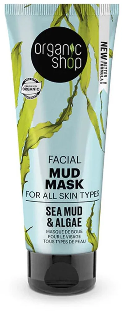Organic Shop Facial Mud Mask Sea Mud & Algae 75 ml v:5119763 Organic Shop Facial Mud Mask Sea Mud & Algae 75 ml v:5119763